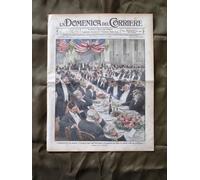 La Domenica del Corriere 30 Novembre 1913 Telefono Stati Uniti Toro Spagna Libia