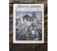 La Domenica del Corriere 31 Agosto 1913 Treno Napoli Emigrazione Zolfara
