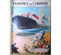 La Domenica del Corriere 5 Agosto 1962 Telstar Hovercraft Pizzi Cina Sandrelli
