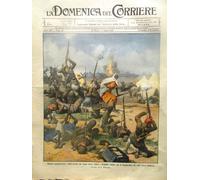La Domenica del Corriere 7 Aprile 1912 Guerra Italia Tripoli Pacinotti Dinamo