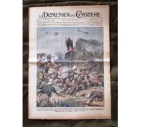 La Domenica del Corriere 9 Febbraio 1936 Camicie Nere Croce Rossa Funerali Re
