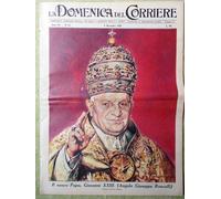 La Domenica del Corriere 9 Novembre 1958 Papa Giovanni XXIII Giuseppe Roncalli