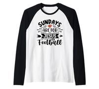 La Domenica è per Gesù e i Tifosi di Calcio, Il Giorno della Partita, Mamme e papà Maglia con Maniche Raglan