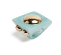 La DoubleJ - Anello Quadrato Hathor - - Accessories - Donna - Blu - ONE SIZE