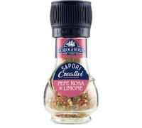 La Drogheria 1880 Linea Macinelli, Pepe Rosa & Limone, Sapore Delicato e Agrumato, Ideale per Crostacei Patatine, con Pratico Macinello sul Tappo, Lime, Fomato da 33G