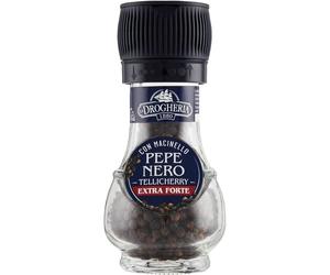 La Drogheria 1880 Pepe Nero Extra Forte in Grani Tellicherry, 40g x4 confezioni