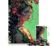 La dualità di Persefone︰ Incoronata in Melograno Leggero Puzzle per Adolescenti 1000 Pezzi Rafforza la Memoria Calma Passatempo Qualità Bordo Regalo Festivo (38x52cm)