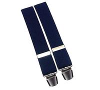 LA DUCALE Bretelle uomo con clip articolo 936/GL, BLU Blue, centimetri 130