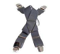 LA DUCALE Bretelle uomo con clip articolo 936/GL, Grigio, centimetri 120