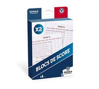 La Ducale - Set di 2 blocchi di punteggi Yams-gioco di viaggio, 10014698