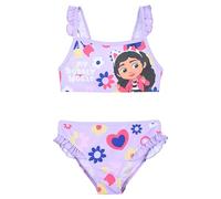 La Esencia Gabby's Doll House Bikini per Ragazze, Costume da Bagno Estivo Due Pezzi per Bambina, Taglie 3 a 8 Anni