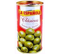 La Española Olive Verdi Classiche Ripiene di Acciuga, Latta da 350 g, Confezione da 3