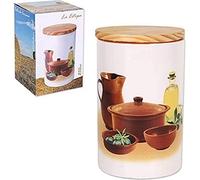 La Estepa 40592 Bote Cocina Tapa Madera, 850 ml