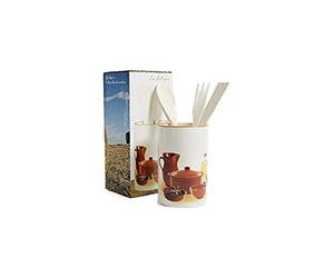 La estepa - Set vaso + 3 utensili in legno