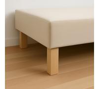 La Fabbrica di Piedi am20170099 Gioco di 4 Piedi di Letto Quadrati in Legno Verniciato Chiaro 17,5 x 5,5 x 5,5 cm