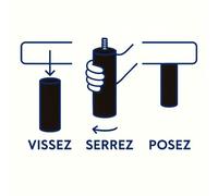 La Fabrique de Pieds - Lotto di 4 Piedi per Letto Quadrati, in Legno