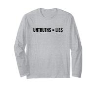 La falsità è uguale a bugie, non nuova normalità non giusta Gaslighting Maglia a Manica
