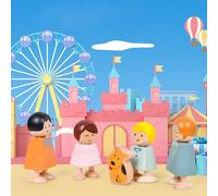 La famiglia blocchi di legno per i più piccoli - Include mamme,