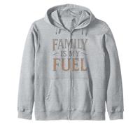 La famiglia vintage è il mio carburante. retrò, genitorialità, potere. Felpa con Cappuccio