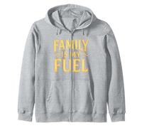 La famiglia vintage è il mio carburante. retrò, genitorialità, potere. Felpa con Cappuccio
