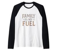 La famiglia vintage è il mio carburante. retrò, genitorialità, potere. Maglia con Maniche Raglan