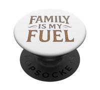 La famiglia vintage è il mio carburante. retrò, genitorialità, potere. PopSockets PopGrip Adesivo