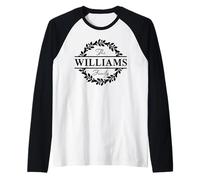 La Famiglia Williams Cognome Holiday Group Matching Maglia con Maniche Raglan