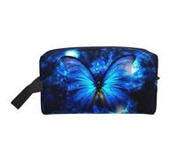 La farfalla blu ha stampato la borsa dell'organizzatore di viaggio, custodia ad alta densità di stoccaggio con schiuma protettiva per elettronica