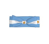 La fascia con fiocco con bandiera argentina stampata su tutta la superficie si abbina a qualsiasi outfit per neonati, bambini e bambini