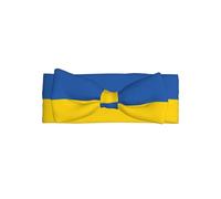 La fascia con fiocco con bandiera dell'Ucraina si abbina a qualsiasi outfit per neonati, bambini e bambini