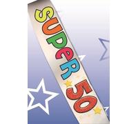 La FASCIA del SUPER 50 ENNE - gadget per il compleanno di 50 ANNI glitterata