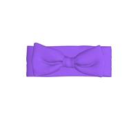 La fascia per capelli con fiocco stampato all-over viola chiaro tinta unita si abbina a qualsiasi outfit per neonati, bambini e bambini
