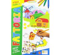 La fattoria. Attacca e colora. Ediz. illustrata