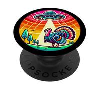 La fattoria della Turchia ha rapito il rapimento dello spazio esterno di veicoli spaziali alieni PopSockets PopGrip Adesivo