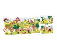 La Fattoria - Puzzle Panoramico - CAROTINA BABY - Sviluppo della logica, Motricità fine