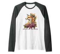 La favola classica di Esopo della volpe e dell'uva Maglia con Maniche Raglan