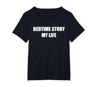 La Favola della buonanotte La mia Vita Maglietta, Donna Plus-Size, Nero, 3X