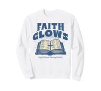 La Fede brilla Religioso Cristiano Dio Bibbia Versetto Scrittura Felpa