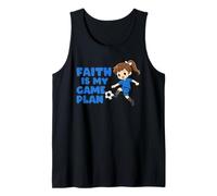 La Fede è Il Mio Piano di Gioco Calcio Ragazza Sport Kid Christianity Canotta