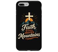 La fede muove ancora le montagne Matteo 17:20 Bibbia cristiana Custodia per iPhone 7 Plus/8 Plus