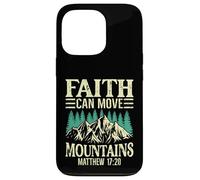 La fede può muovere le montagne Inspirational Custodia per iPhone 13 Pro