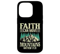 La fede può muovere le montagne Inspirational Custodia per iPhone 14 Pro