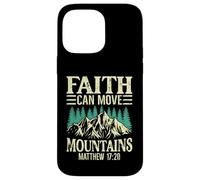 La fede può muovere le montagne Inspirational Custodia per iPhone 14 Pro Max