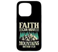 La fede può muovere le montagne Inspirational Custodia per iPhone 15 Pro