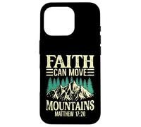 La fede può muovere le montagne Inspirational Custodia per iPhone 16 Pro