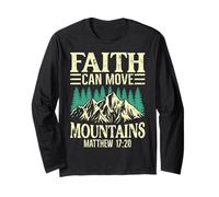 La fede può muovere le montagne Inspirational Maglia a Manica