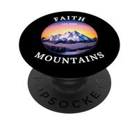 La fede può spostare il cristianesimo delle montagne PopSockets PopGrip Adesivo