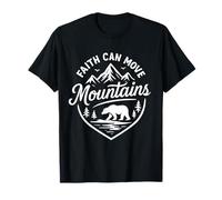 La fede può spostare le montagne Bibbia Versetto cristiano Maglietta