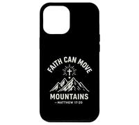 La fede può spostare le montagne Matteo 17:20 Versetto della Bibbia Custodia per iPhone 12 Pro Max