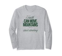 La Fede Sposta Le Montagne, Ispirando Il Cristiano Maglia a Manica